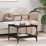 Casa si Gradina - Mobilier - Comode si corpuri - Noptiere - Masa de cafea Stejar Negru 55 x 55 x 40 cm Lemn compozit - Infinity.ro