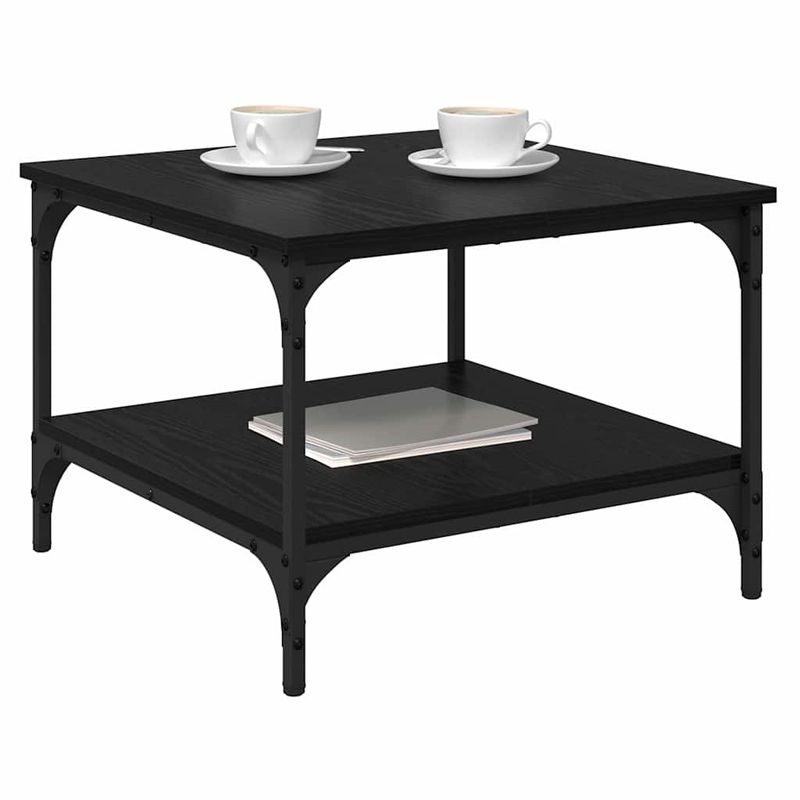 Casa si Gradina - Mobilier - Comode si corpuri - Noptiere - Masa de cafea Stejar Negru 55 x 55 x 40 cm Lemn compozit - Infinity.ro