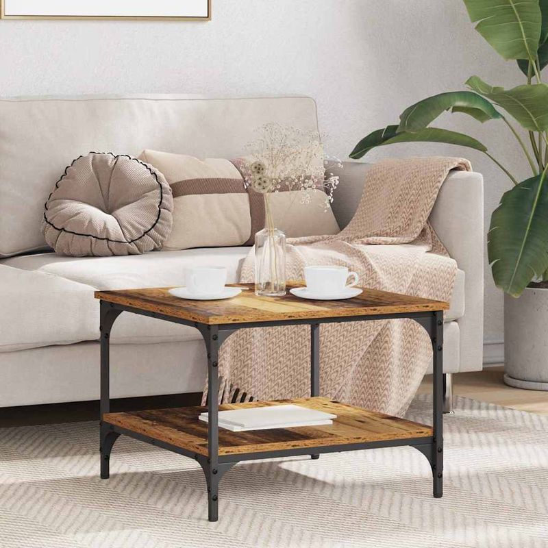 Casa si Gradina - Mobilier - Mese si birouri - Masute de cafea - Masa de cafea Lemn Vechi 55 x 55 x 40 cm Lemn compozit - Infinity.ro
