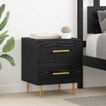 Casa si Gradina - Mobilier - Comode si corpuri - Noptiere - Noptiera cu sertar 2 pcs Stejar Negru 40 x 35 x 47,5 cm - Infinity.ro