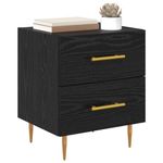 Casa si Gradina - Mobilier - Comode si corpuri - Noptiere - Noptiera cu sertar 2 pcs Stejar Negru 40 x 35 x 47,5 cm - Infinity.ro