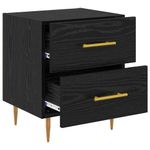 Casa si Gradina - Mobilier - Comode si corpuri - Noptiere - Noptiera cu sertar 2 pcs Stejar Negru 40 x 35 x 47,5 cm - Infinity.ro