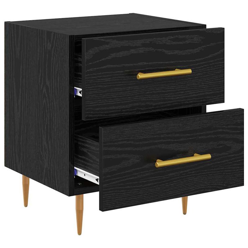 Casa si Gradina - Mobilier - Comode si corpuri - Noptiere - Noptiera cu sertar 2 pcs Stejar Negru 40 x 35 x 47,5 cm - Infinity.ro