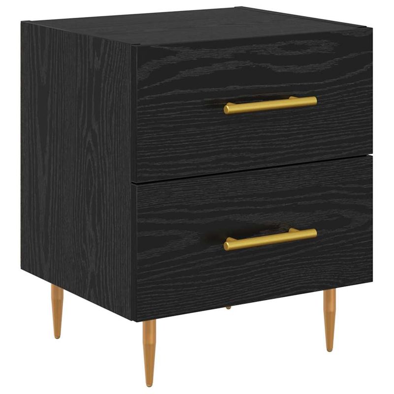 Casa si Gradina - Mobilier - Comode si corpuri - Noptiere - Noptiera cu sertar 2 pcs Stejar Negru 40 x 35 x 47,5 cm - Infinity.ro