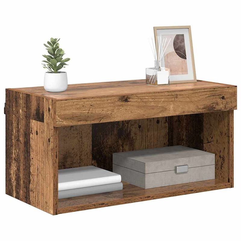 Casa si Gradina - Mobilier - Comode si corpuri - Comode - Cabinet TV Pe perete Lemn Vechi 60 x 30 x 30 cm Lemn compozit - Infinity.ro