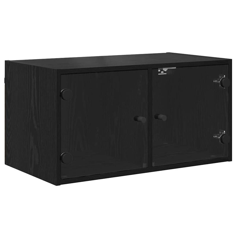 Casa si Gradina - Mobilier - Dulapuri si sifoniere - Dulapuri - Dulapuri de perete Pe perete 2 pcs Stejar Negru 68 x 37 x 35 cm - Infinity.ro
