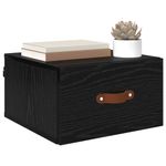 Casa si Gradina - Mobilier - Comode si corpuri - Noptiere - Noptiera suspendata Stejar Negru 35 x 35 x 20 cm Lemn compozit - Infinity.ro