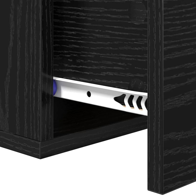 Casa si Gradina - Mobilier - Comode si corpuri - Noptiere - Noptiera suspendata Stejar Negru 35 x 35 x 20 cm Lemn compozit - Infinity.ro