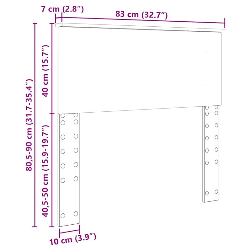Casa si Gradina - Mobilier - Paturi si accesorii - Accesorii paturi - Tablie de pat cu aripioare verde inchis 183x23x78/88 cm catifea - Infinity.ro