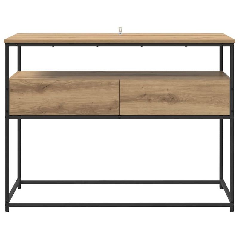 Casa si Gradina - Mobilier - Comode si corpuri - Console - Masa de consola cu sertar Stejar Artizanal 100 x 40 x 75 cm - Infinity.ro