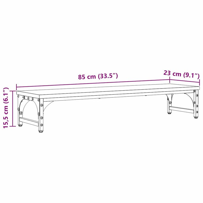 Laptop, Telefoane si Tablete - Laptopuri si accesorii - Accesorii Laptop - Standuri/Coolere notebook - Suport pentru monitor Lemn Vechi 85 x 23 x 15,5 cm - Infinity.ro