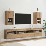 Casa si Gradina - Mobilier - Comode si corpuri - Comode - Sistem de TV montat pe perete Pe perete Stejar Artizanal - Infinity.ro