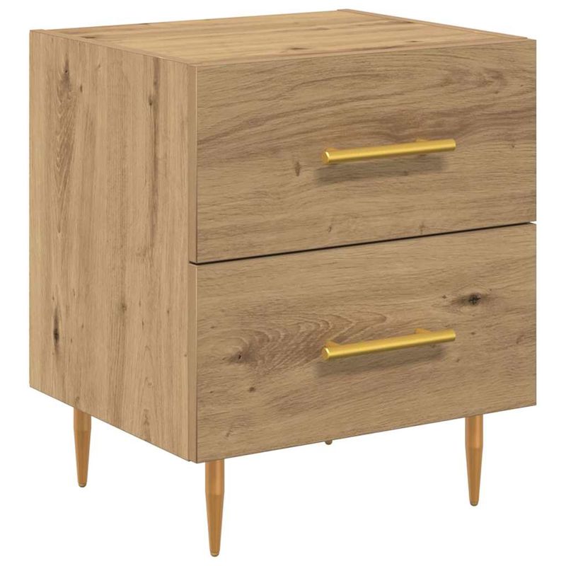 Casa si Gradina - Mobilier - Comode si corpuri - Noptiere - Noptiera 2 pcs Stejar Artizanal 40 x 35 x 47,5 cm - Infinity.ro