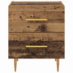Casa si Gradina - Mobilier - Comode si corpuri - Noptiere - Noptiera cu sertar 2 pcs Lemn Vechi 40 x 35 x 47,5 cm - Infinity.ro