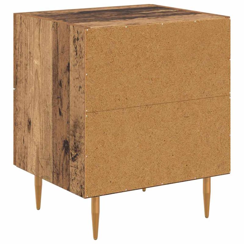 Casa si Gradina - Mobilier - Comode si corpuri - Noptiere - Noptiera cu sertar 2 pcs Lemn Vechi 40 x 35 x 47,5 cm - Infinity.ro