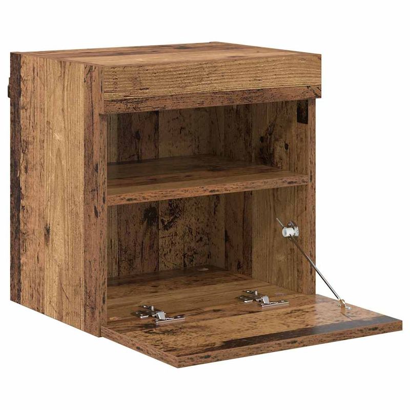 Casa si Gradina - Mobilier - Comode si corpuri - Comode - Dulapuri pentru TV Pe perete 2 pcs Lemn Vechi 40 x 30 x 40 cm - Infinity.ro