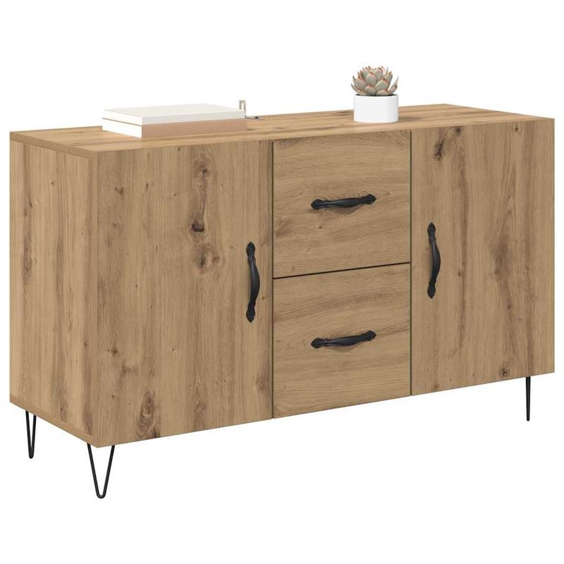 Casa si Gradina - Mobilier - Comode si corpuri - Comode - Bufet cu sertar Stejar Artizanal 100 x 36 x 60 cm Lemn compozit - Infinity.ro
