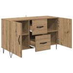 Casa si Gradina - Mobilier - Comode si corpuri - Comode - Bufet cu sertar Stejar Artizanal 100 x 36 x 60 cm Lemn compozit - Infinity.ro