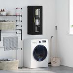 Casa si Gradina - Mobilier - Comode si corpuri - Comode - Dulap montat pe perete Stejar Negru 34,5 x 34 x 90 cm - Infinity.ro