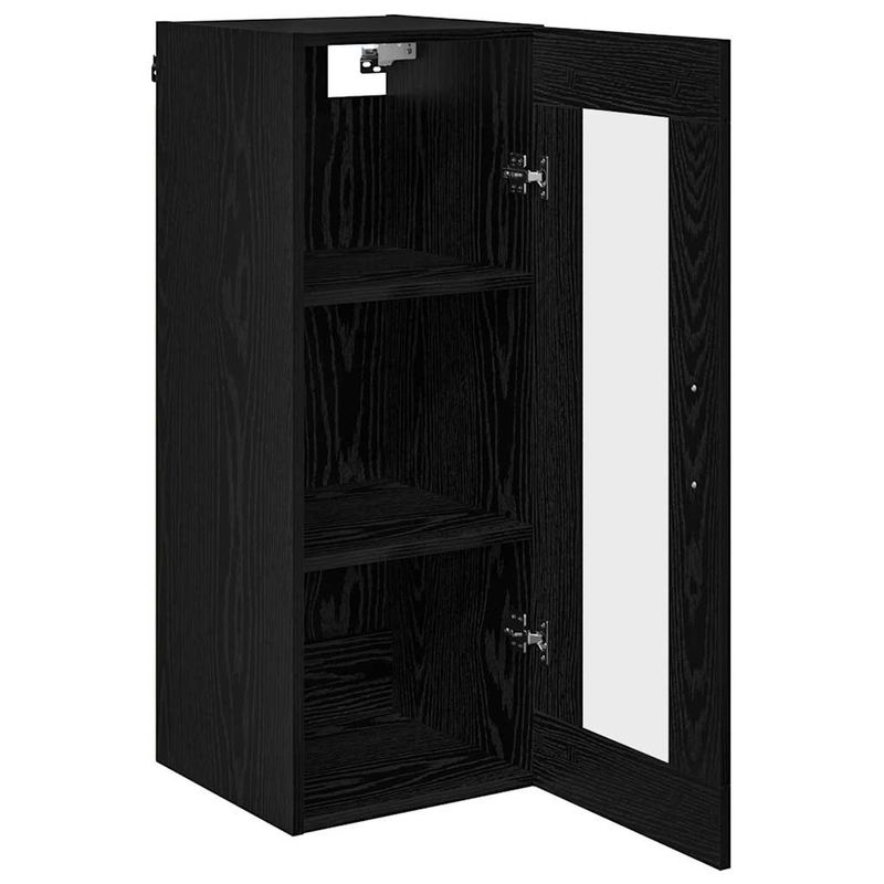 Casa si Gradina - Mobilier - Comode si corpuri - Comode - Dulap montat pe perete Stejar Negru 34,5 x 34 x 90 cm - Infinity.ro