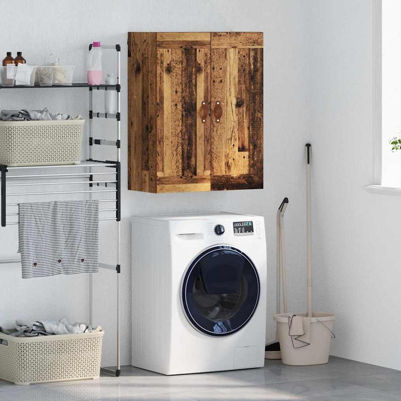 Casa si Gradina - Mobilier - Comode si corpuri - Comode - Dulap montat pe perete Lemn Vechi 69,5 x 34 x 90 cm - Infinity.ro