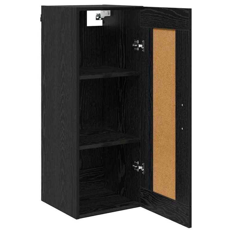 Casa si Gradina - Mobilier - Comode si corpuri - Comode - Dulap montat pe perete Stejar Negru 34,5 x 34 x 90 cm - Infinity.ro