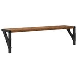 Casa si Gradina - Mobilier - Biblioteci si rafturi - Rafturi - Semele de perete cu raft 2 pcs Lemn Vechi 60 x 15 x 15,5 cm - Infinity.ro