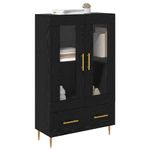 Casa si Gradina - Mobilier - Comode si corpuri - Corpuri bucatarie - Bufet cu sertar Stejar Negru 69,5 x 31 x 115 cm - Infinity.ro