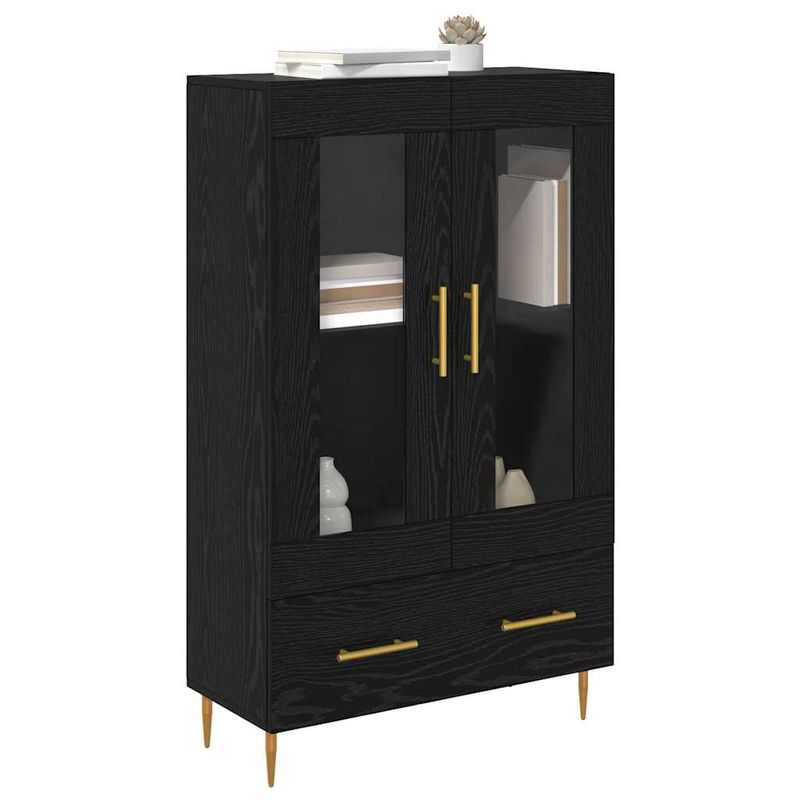 Casa si Gradina - Mobilier - Comode si corpuri - Corpuri bucatarie - Bufet cu sertar Stejar Negru 69,5 x 31 x 115 cm - Infinity.ro