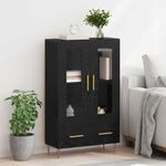 Casa si Gradina - Mobilier - Comode si corpuri - Corpuri bucatarie - Bufet cu sertar Stejar Negru 69,5 x 31 x 115 cm - Infinity.ro