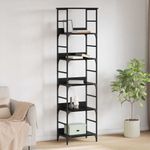 Casa si Gradina - Mobilier - Biblioteci si rafturi - Biblioteci - Raft pentru carti Stejar Negru 50 x 33 x 188,5 cm Lemn compozit - Infinity.ro