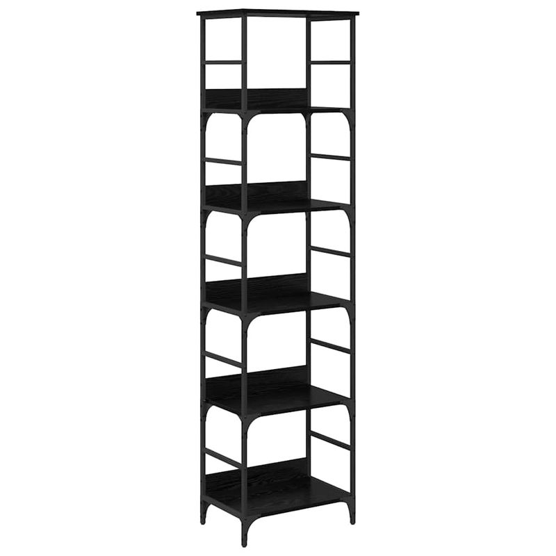 Casa si Gradina - Mobilier - Biblioteci si rafturi - Biblioteci - Raft pentru carti Stejar Negru 50 x 33 x 188,5 cm Lemn compozit - Infinity.ro