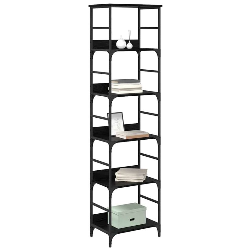 Casa si Gradina - Mobilier - Biblioteci si rafturi - Biblioteci - Raft pentru carti Stejar Negru 50 x 33 x 188,5 cm Lemn compozit - Infinity.ro