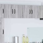 Casa si Gradina - Mobilier - Comode si corpuri - Corpuri bucatarie - Dulapuri de perete pentru bucatarie cu raft 2 pcs Gri Sonoma - Infinity.ro