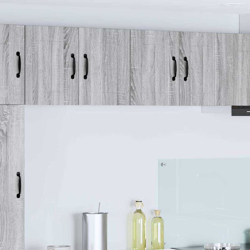 Casa si Gradina - Mobilier - Comode si corpuri - Corpuri bucatarie - Dulapuri de perete pentru bucatarie cu raft 2 pcs Gri Sonoma - Infinity.ro
