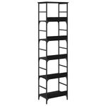 Casa si Gradina - Mobilier - Biblioteci si rafturi - Biblioteci - Raft pentru carti Stejar Negru 50 x 33 x 188,5 cm Lemn compozit - Infinity.ro