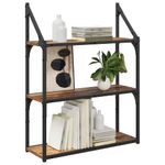 Casa si Gradina - Mobilier - Biblioteci si rafturi - Rafturi - Raft de perete Lemn Vechi 60 x 21 x 78,5 cm Lemn compozit - Infinity.ro
