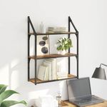 Casa si Gradina - Mobilier - Biblioteci si rafturi - Rafturi - Raft de perete Lemn Vechi 60 x 21 x 78,5 cm Lemn compozit - Infinity.ro