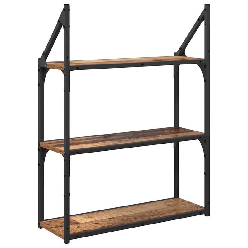 Casa si Gradina - Mobilier - Biblioteci si rafturi - Rafturi - Raft de perete Lemn Vechi 60 x 21 x 78,5 cm Lemn compozit - Infinity.ro