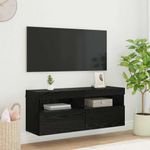Casa si Gradina - Mobilier - Comode si corpuri - Comode - Dulap TV de perete Stejar Negru 100 x 30 x 40 cm Lemn compozit - Infinity.ro