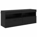 Casa si Gradina - Mobilier - Comode si corpuri - Comode - Dulap TV de perete Stejar Negru 100 x 30 x 40 cm Lemn compozit - Infinity.ro