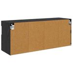 Casa si Gradina - Mobilier - Comode si corpuri - Comode - Dulap TV de perete Stejar Negru 100 x 30 x 40 cm Lemn compozit - Infinity.ro