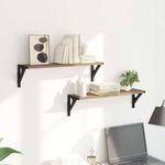 Casa si Gradina - Mobilier - Biblioteci si rafturi - Rafturi - Semele de perete 2 pcs Stejar Artizanal 60 x 15 x 15,5 cm - Infinity.ro