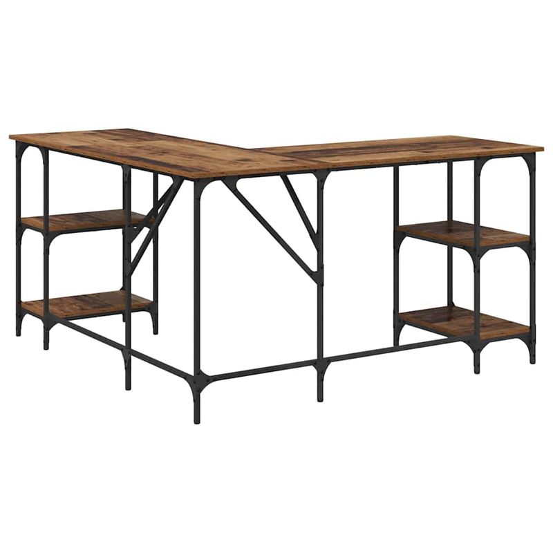 Casa si Gradina - Mobilier - Mese si birouri - Birouri - Birou Lemn Vechi 139 x 139 x 75 cm Lemn compozit - Infinity.ro