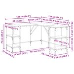 Casa si Gradina - Mobilier - Mese si birouri - Birouri - Birou Lemn Vechi 139 x 139 x 75 cm Lemn compozit - Infinity.ro