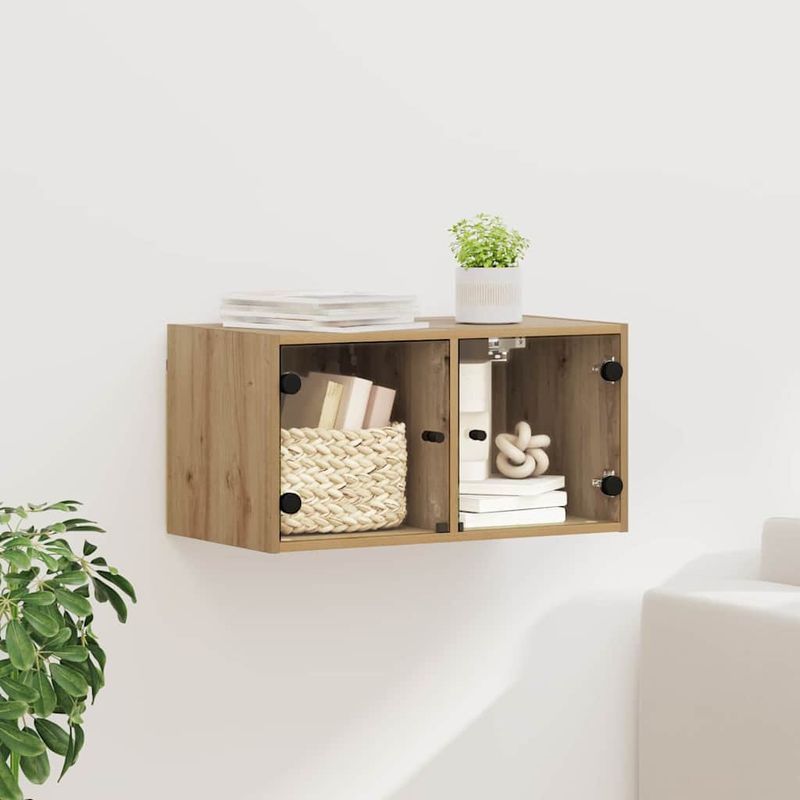 Casa si Gradina - Mobilier - Dulapuri si sifoniere - Dulapuri - Dulap de perete Stejar Artizanal 68 x 37 x 35 cm Lemn compozit - Infinity.ro