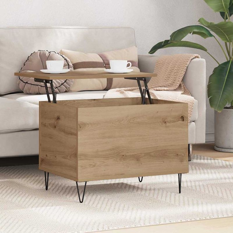 Casa si Gradina - Mobilier - Mese si birouri - Masute de cafea - Masa de cafea Stejar Artizanal 60 x 44,5 x 45 cm Lemn compozit - Infinity.ro