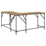 Casa si Gradina - Mobilier - Mese si birouri - Birouri - Birou Stejar Artizanal 149 x 149 x 75 cm Lemn compozit - Infinity.ro