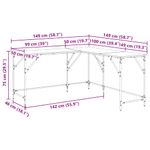 Casa si Gradina - Mobilier - Mese si birouri - Birouri - Birou Stejar Artizanal 149 x 149 x 75 cm Lemn compozit - Infinity.ro