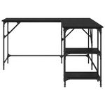 Casa si Gradina - Mobilier - Mese si birouri - Birouri - Birou Stejar Negru 139 x 139 x 75 cm Lemn compozit - Infinity.ro